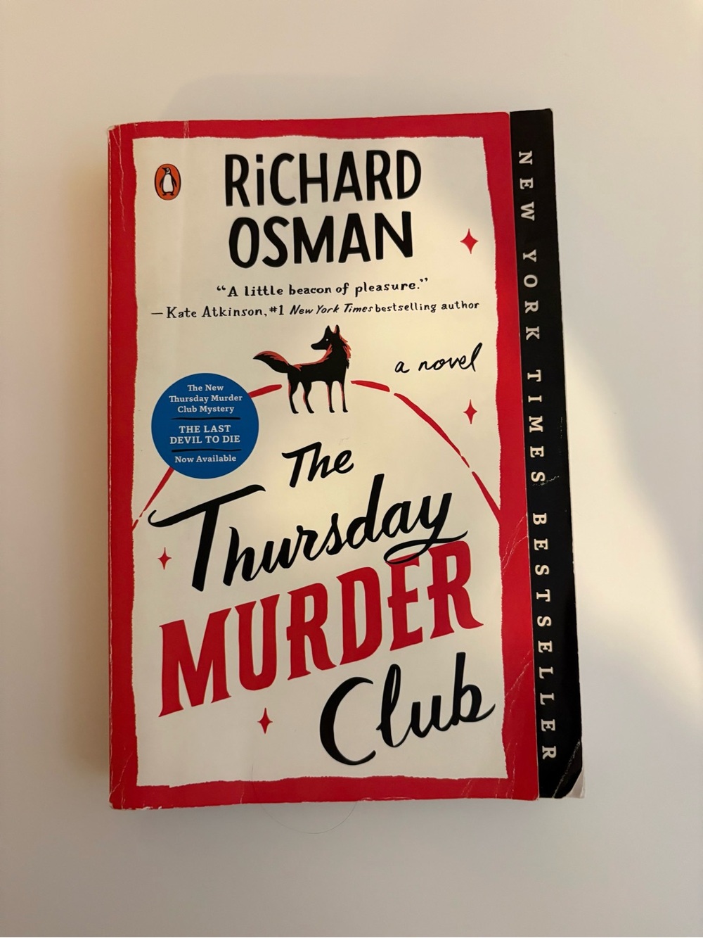 Richard Osman New York Times Bestseller "The Thursday Murder Club" Paperback